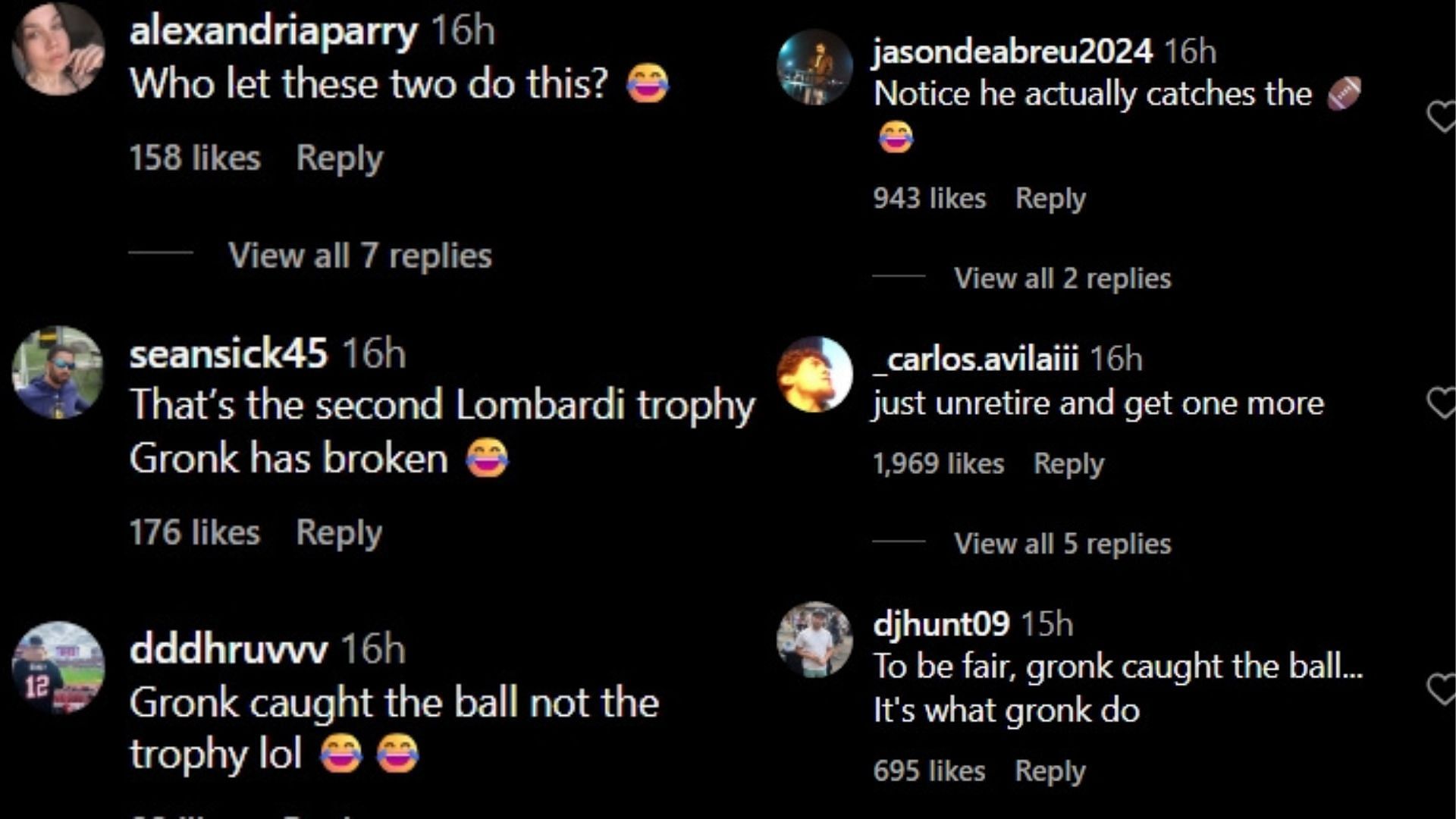 Screenshot of the fans' comments (Image credits: Instagram)